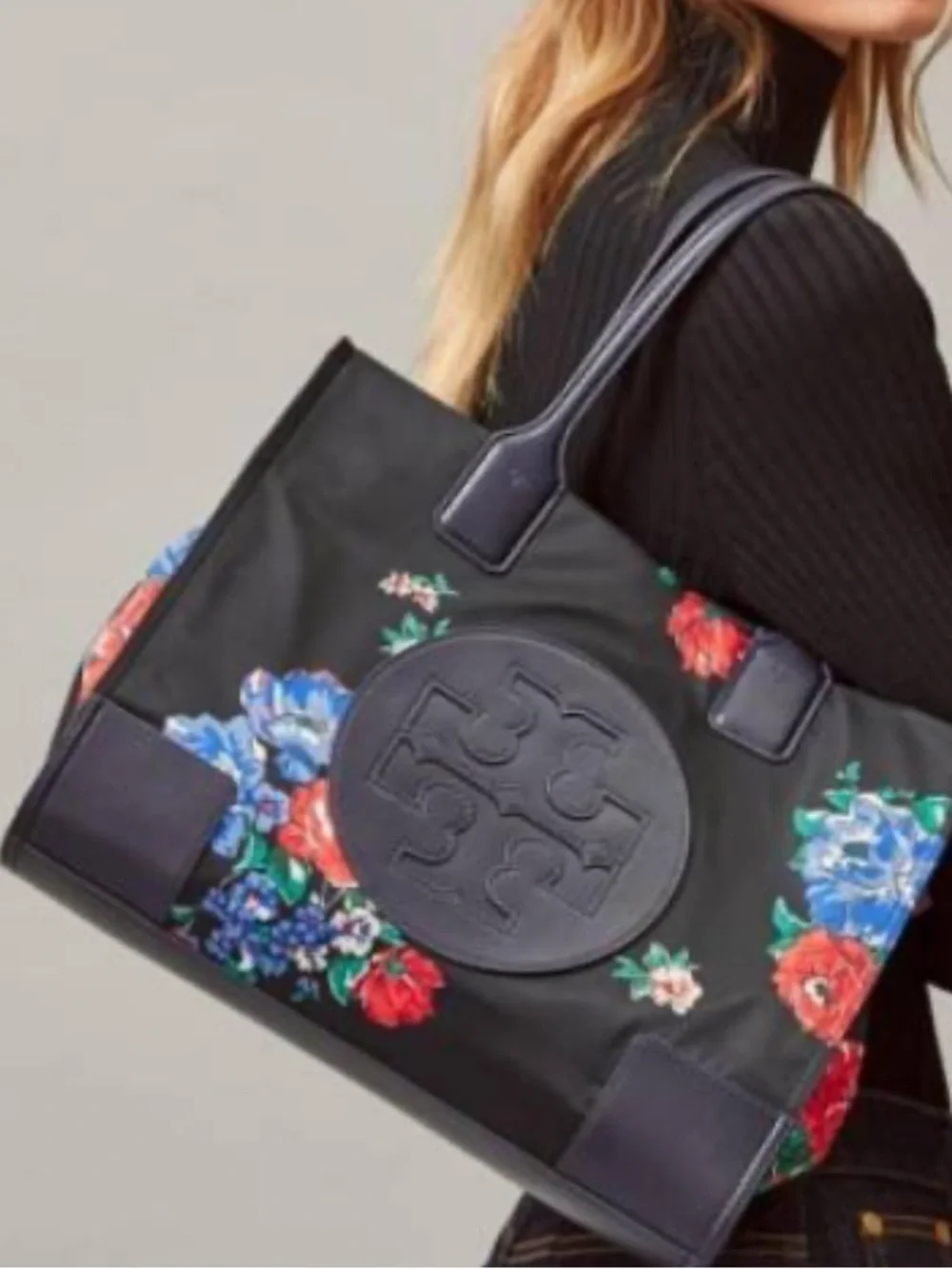 Tory Burch Floral Print  Ella Tote NWOT